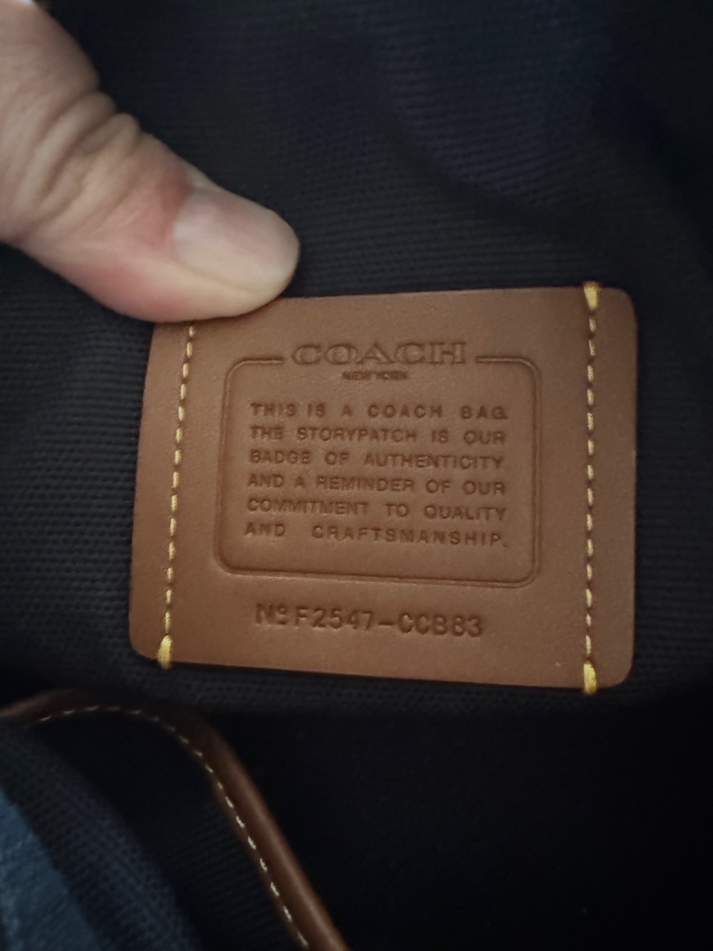 Coach Compass Bag 25 - Black - Picture 8 of 10